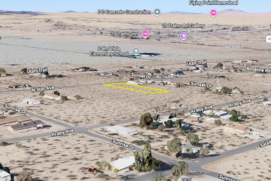 0.69 Acre Twentynine Palms, San Bernardino County, CA (Power, Water, & Paved Road)