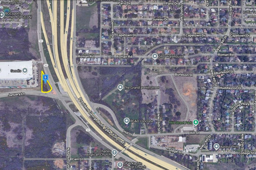 0.84 Acre Grand Prairie, Dallas County, TX (Commercial Lot, Power, Water, & Paved Road)