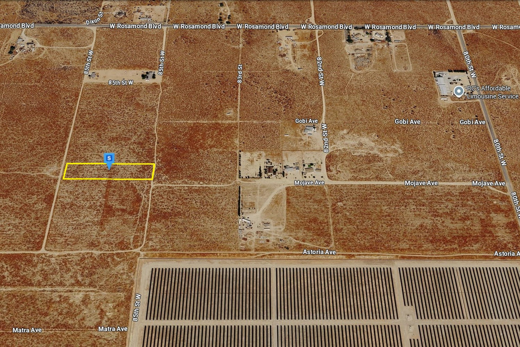 2.50 Acres Rosamond, Kern County, CA
