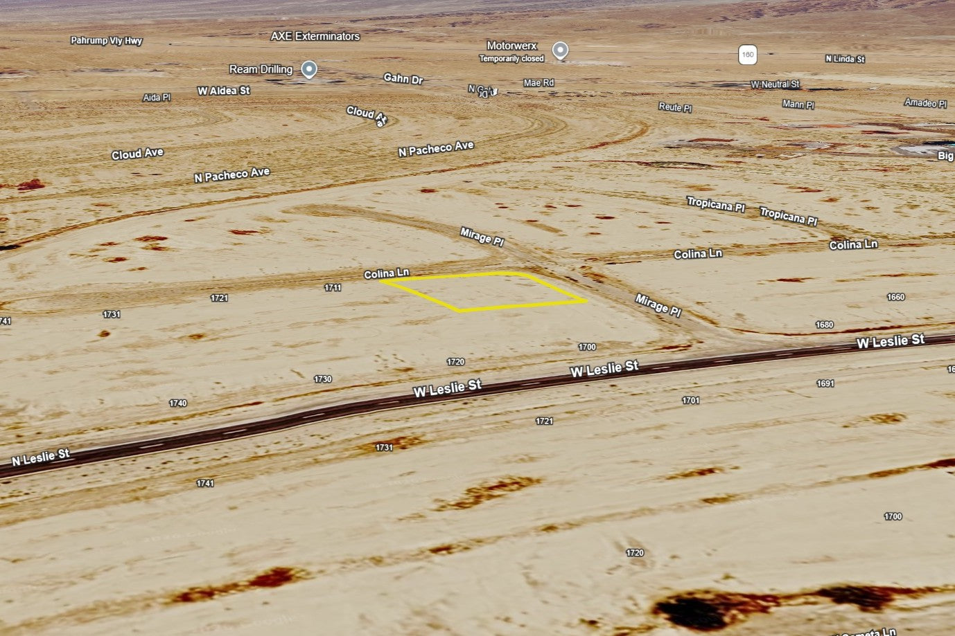 0.2880 Acre Pahrump, Nye County, NV
