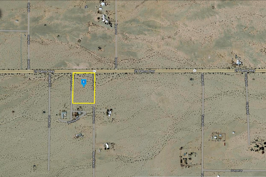 3.37 Acres Twentynine Palms, San Bernardino County, CA (Power & Paved Road)