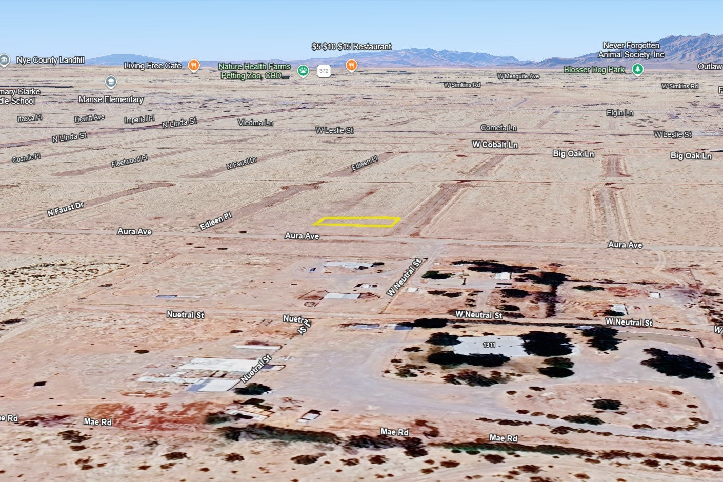 0.23 Acre Pahrump, Nye County, NV (Power)