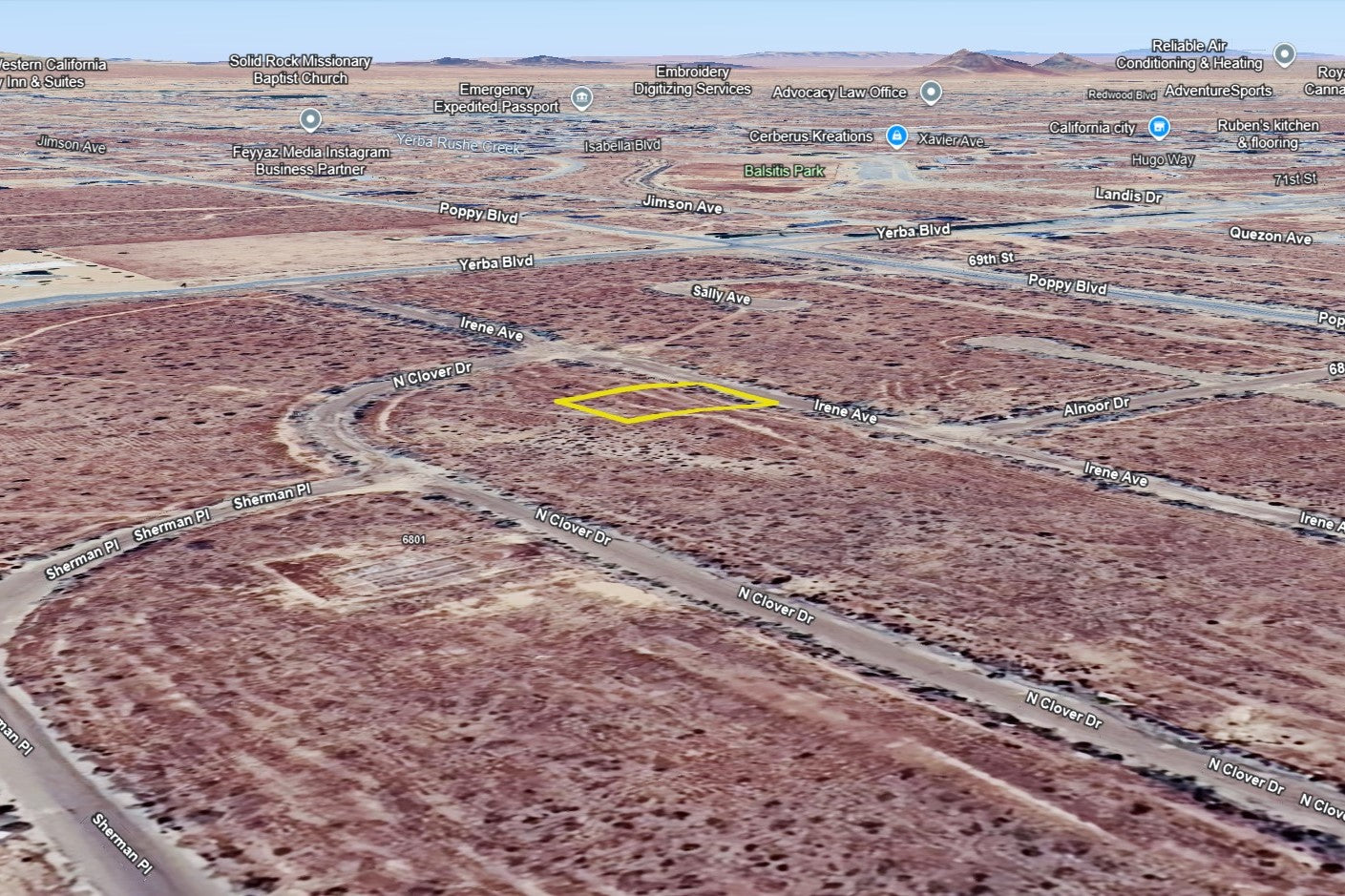 0.23 Acre California City, Kern County, CA (Water)