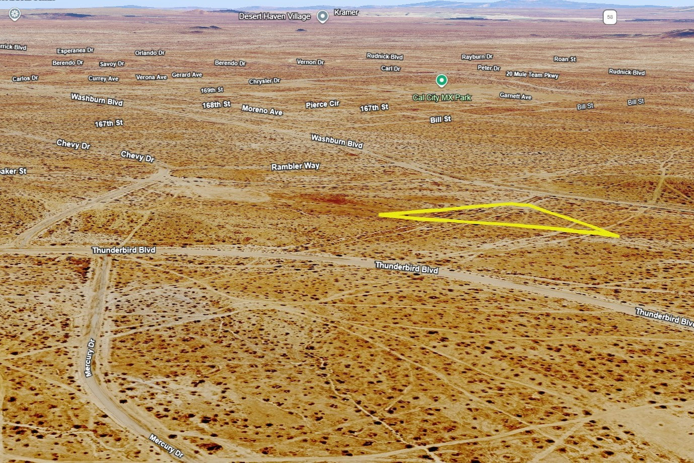 2.50 Acres California City, Kern County, CA
