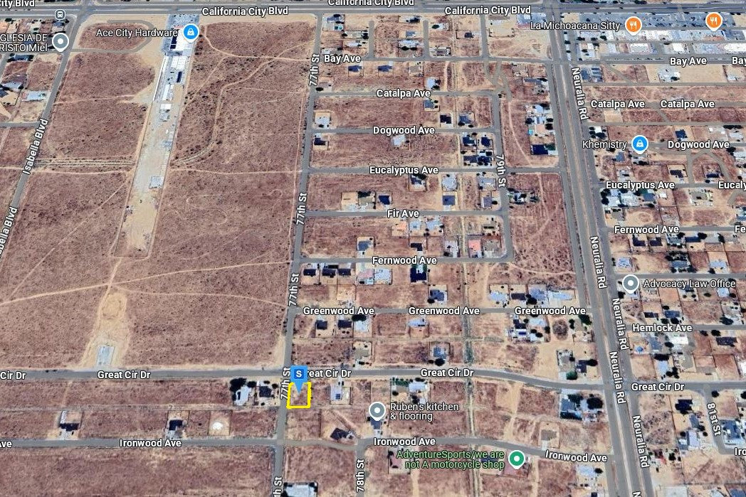 0.23 Acre California City, Kern County, CA (Power, Water, & Paved Road)