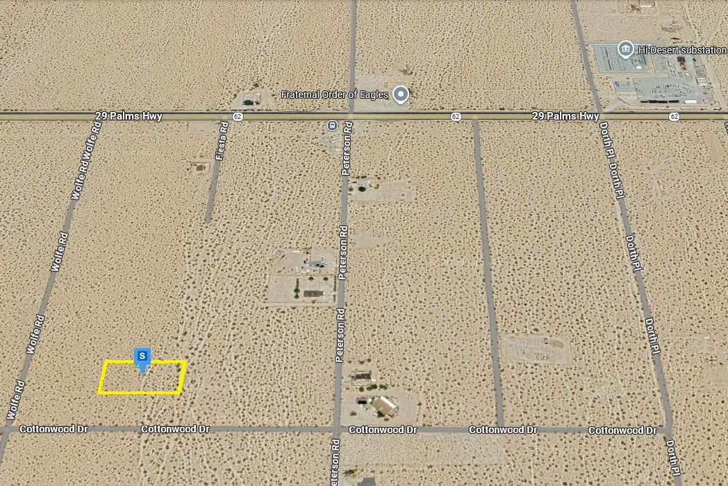 1.25 Acres Twentynine Palms, San Bernardino County, CA (Power)