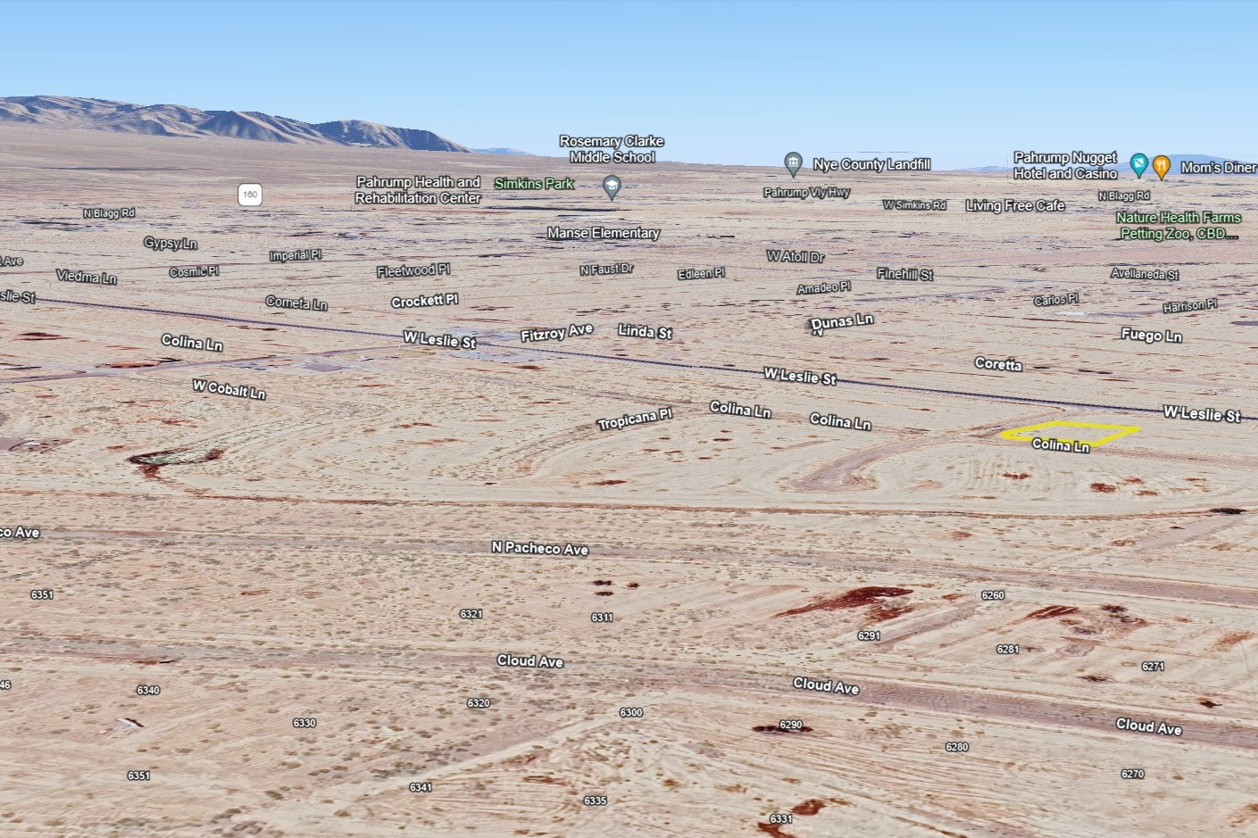 0.2880 Acre Pahrump, Nye County, NV