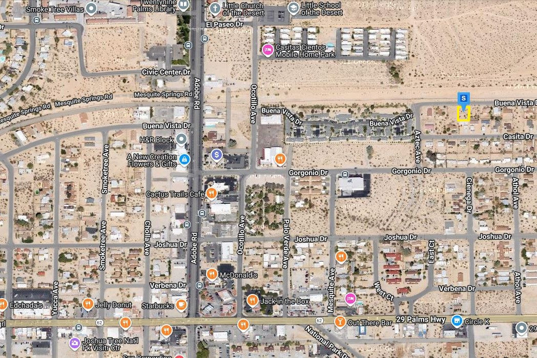 0.19 Acre Twentynine Palms, San Bernardino County, CA (Power, Water, & Paved Road)