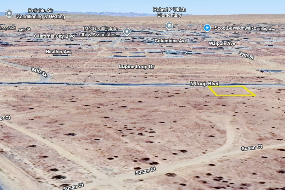 0.23 Acre California City, Kern County, CA (Commercial Lot, Power, Water, & Paved Road)