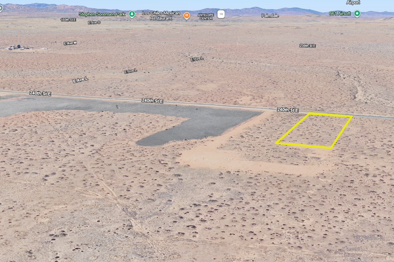 2.31 Acres Lancaster, Los Angeles County, CA (Paved Road)
