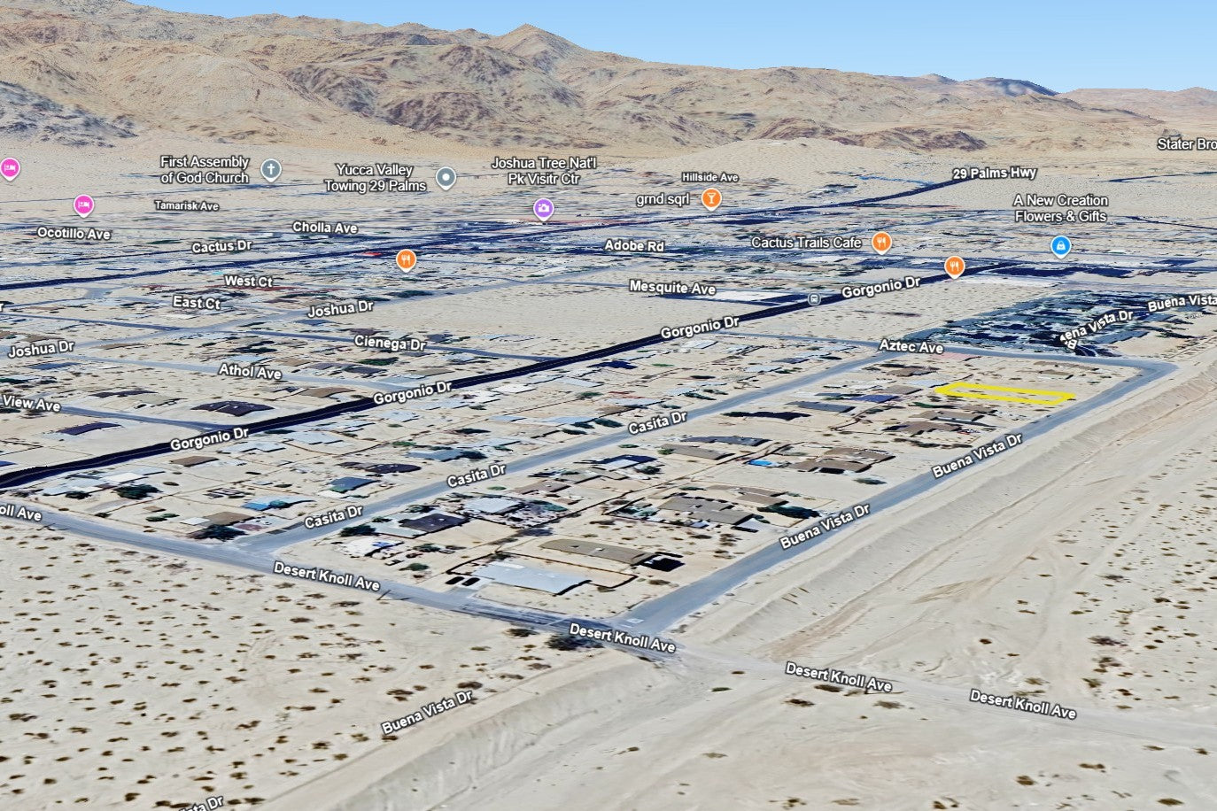 0.19 Acre Twentynine Palms, San Bernardino County, CA (Power, Water, & Paved Road)