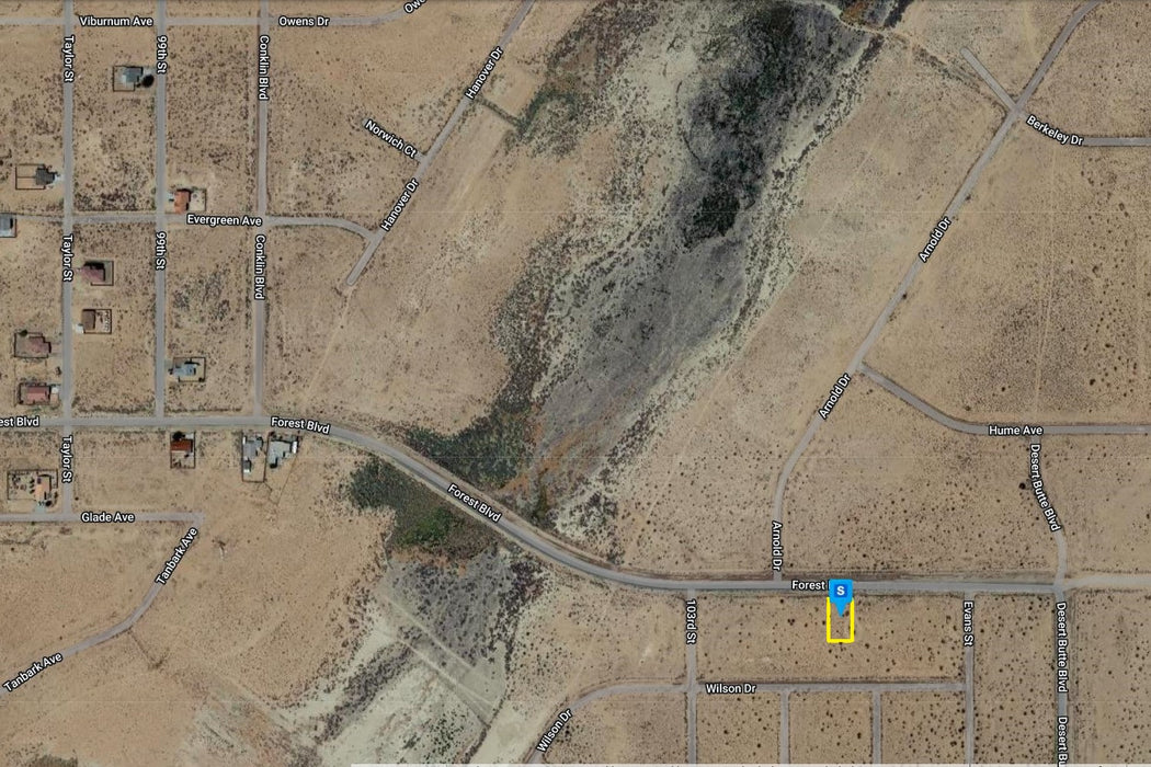 0.25 Acre California City, Kern County, CA (Paved Road)