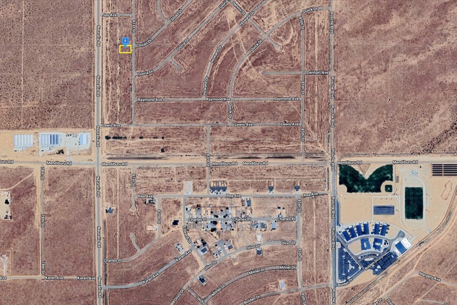 0.24 Acre California City, Kern County, CA (Power)