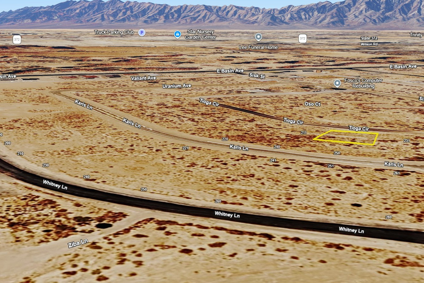 0.13 Acre Pahrump, Nye County, NV (Power)