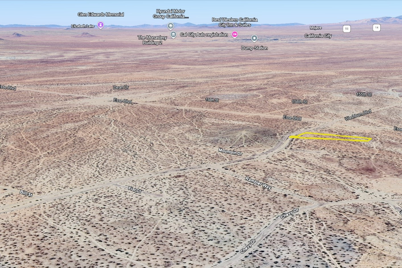 2 Acres California City, Kern County, CA