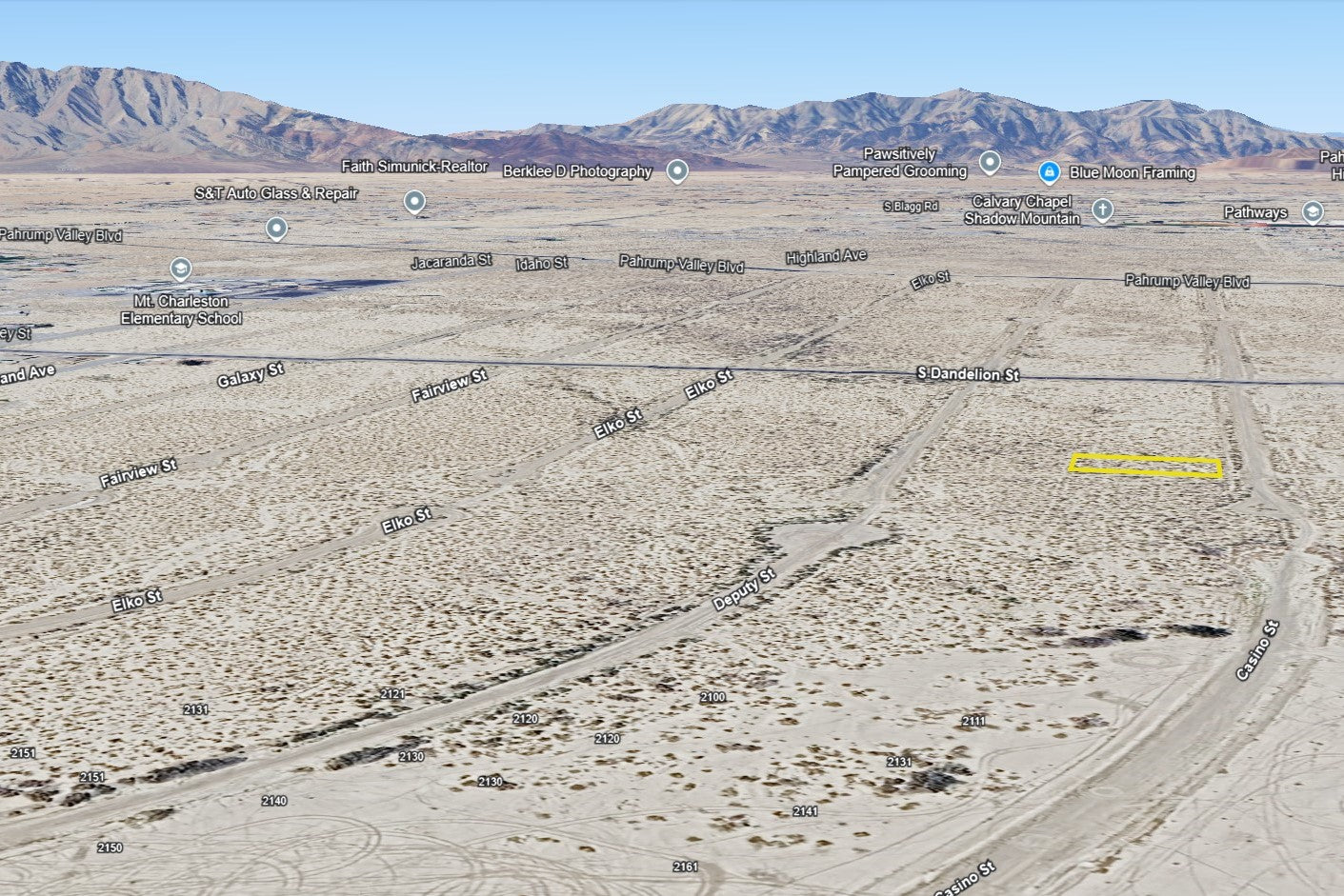 0.23 Acre Pahrump, Nye County, NV (Power)