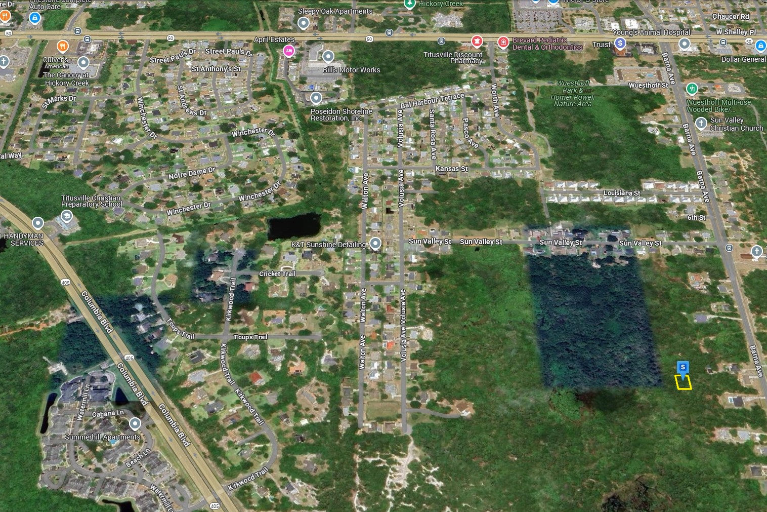 0.19 Acre Titusville, Brevard County, FL (Power & Water)