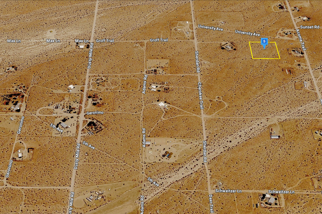 2.50 Acres Landers, San Bernardino County, CA (Power)