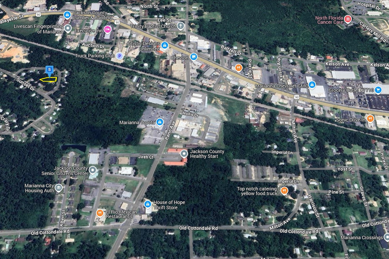 0.23 Acre Marianna, Jackson County, FL (Power, Water, & Paved Road)