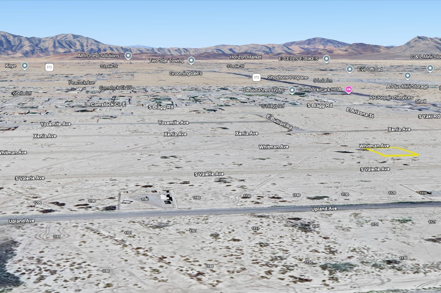 0.20 Acre Pahrump, Nye County, NV (Power)