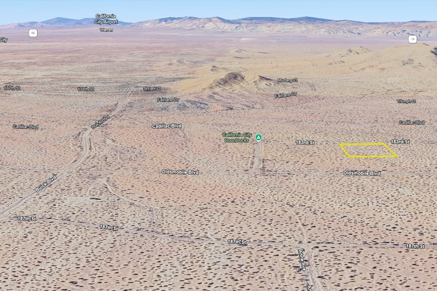 2.35 Acres California City, Kern County, CA