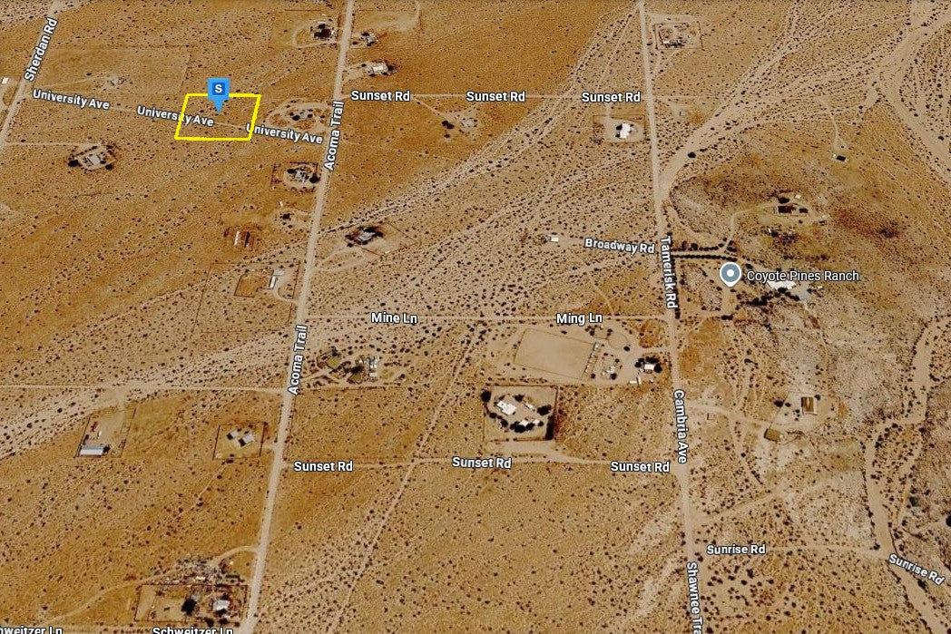 2.07 Acres Landers, San Bernardino County, CA (Power)