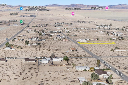 0.69 Acre Twentynine Palms, San Bernardino County, CA (Power, Water, & Paved Road)