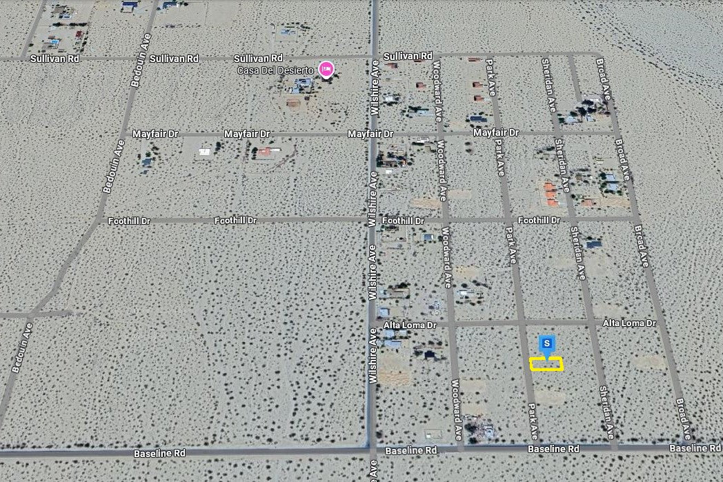 0.18 Acre Twentynine Palms, San Bernardino County, CA (Power)