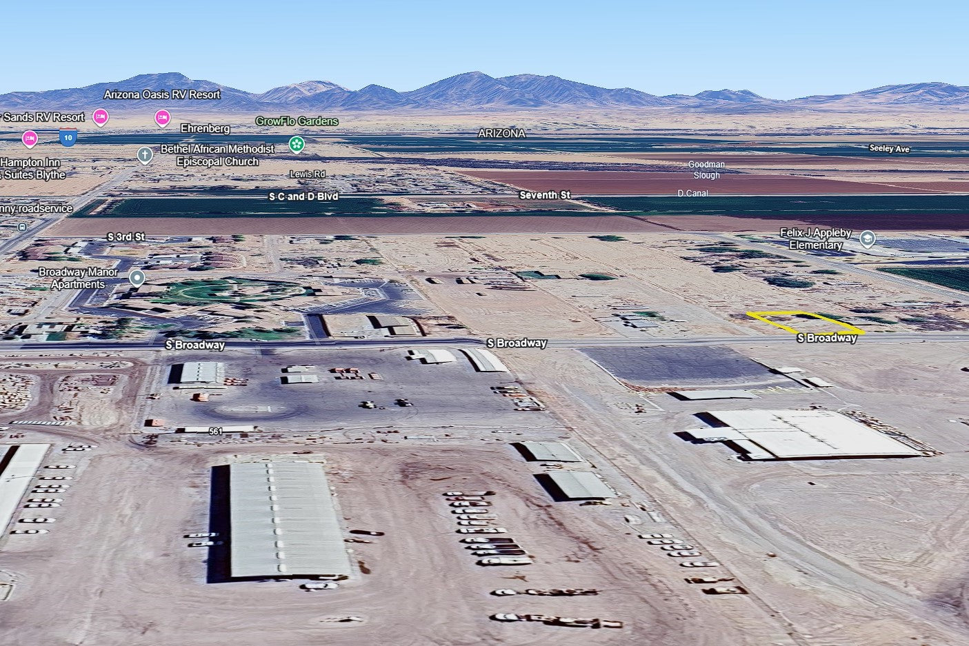 0.25 Acre Blythe, Riverside County, CA (Power, Water, & Paved Road)