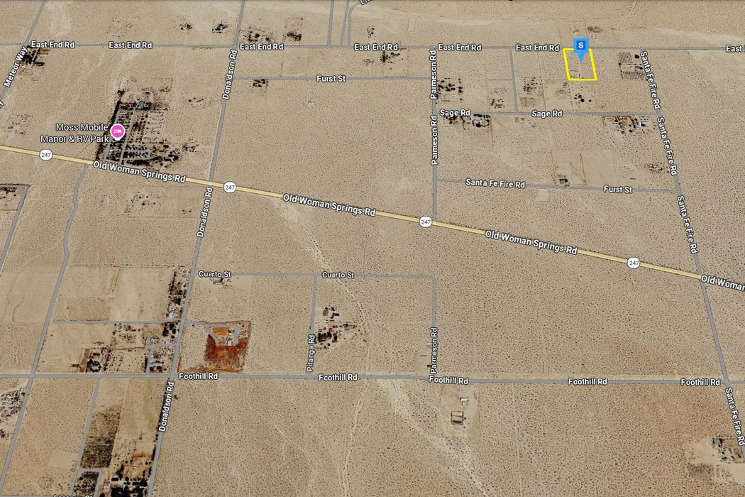 4.81 Acres Lucerne Valley, San Bernardino County, CA (Power)