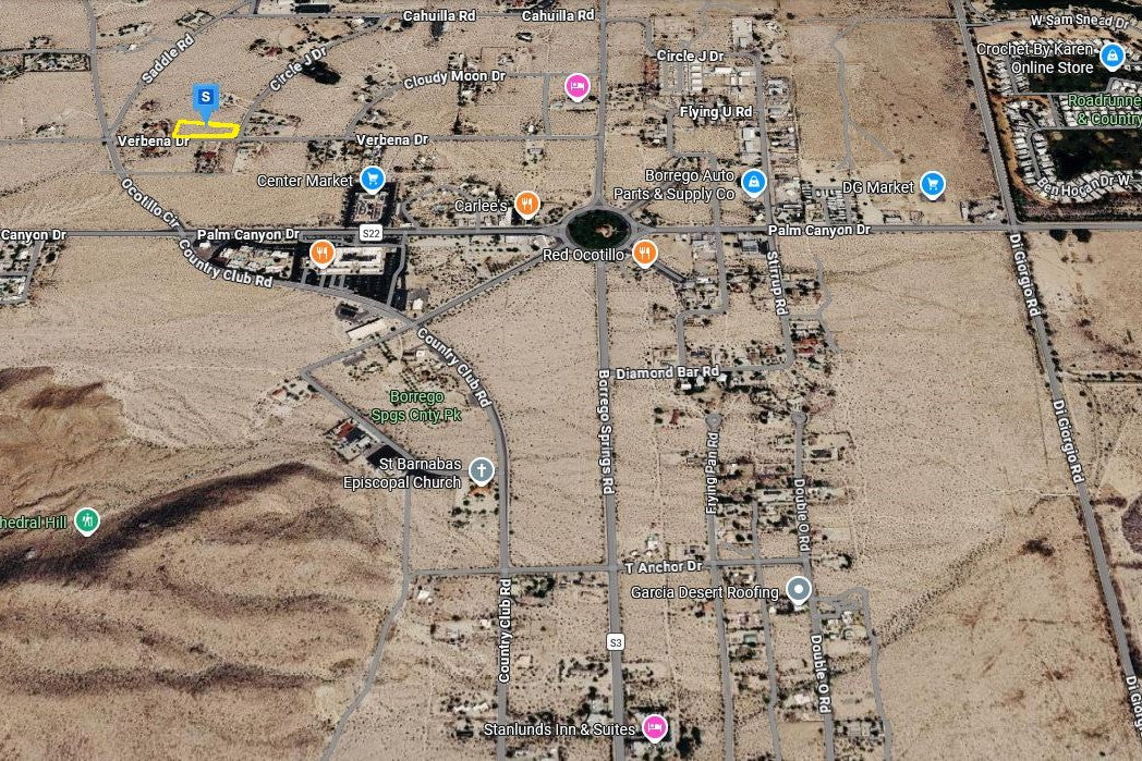 1.47 Acres Borrego Springs, San Diego County, CA (Power, Water, & Paved Road)
