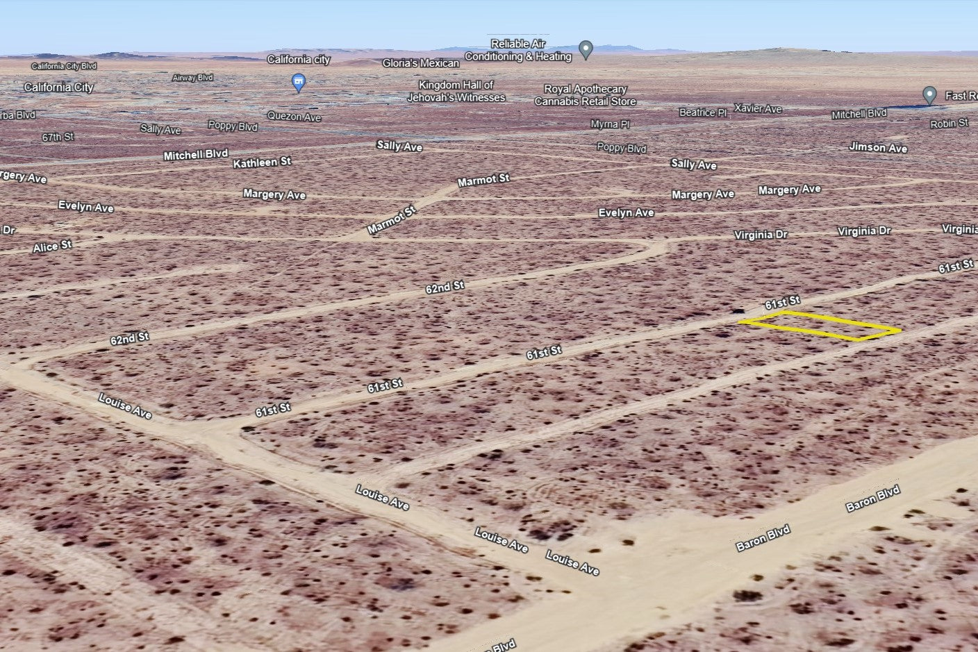 0.18 Acre California City, Kern County, CA