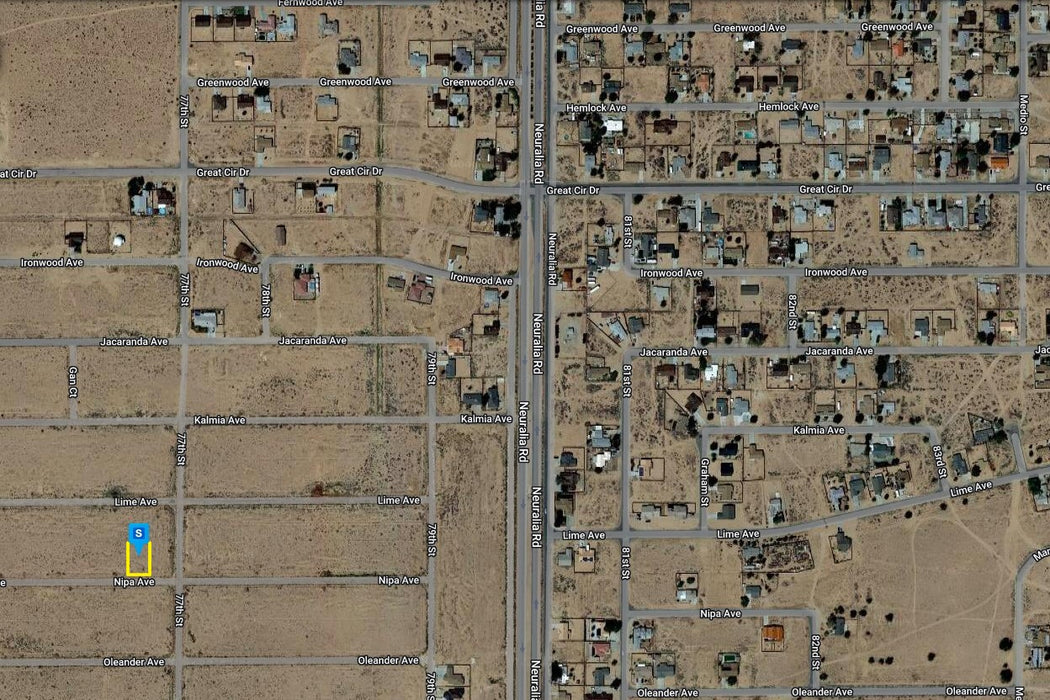 0.23 Acre California City, Kern County, CA