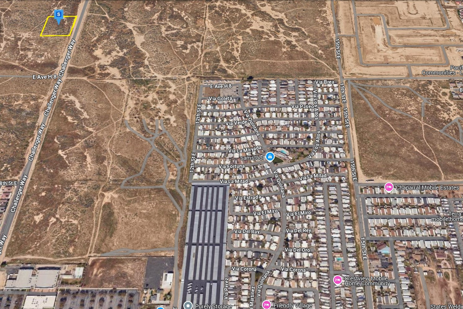 2.03 Acres Lancaster, Los Angeles County, CA (Paved Road)