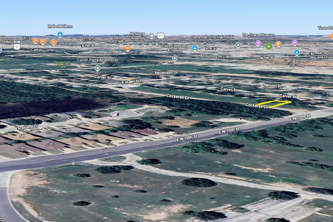 0.13 Acre Abilene, Taylor County, TX (Power, Water, & Paved Road)