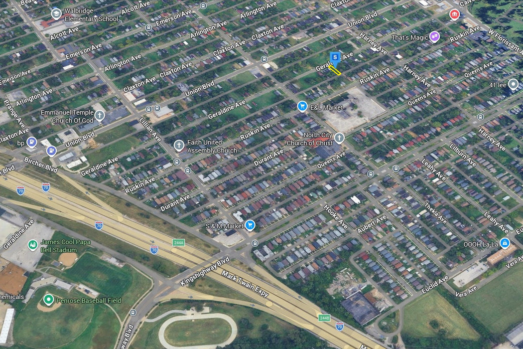 0.08 Acre Saint Louis, Saint Louis City County, MO (Power, Water, & Paved Road)