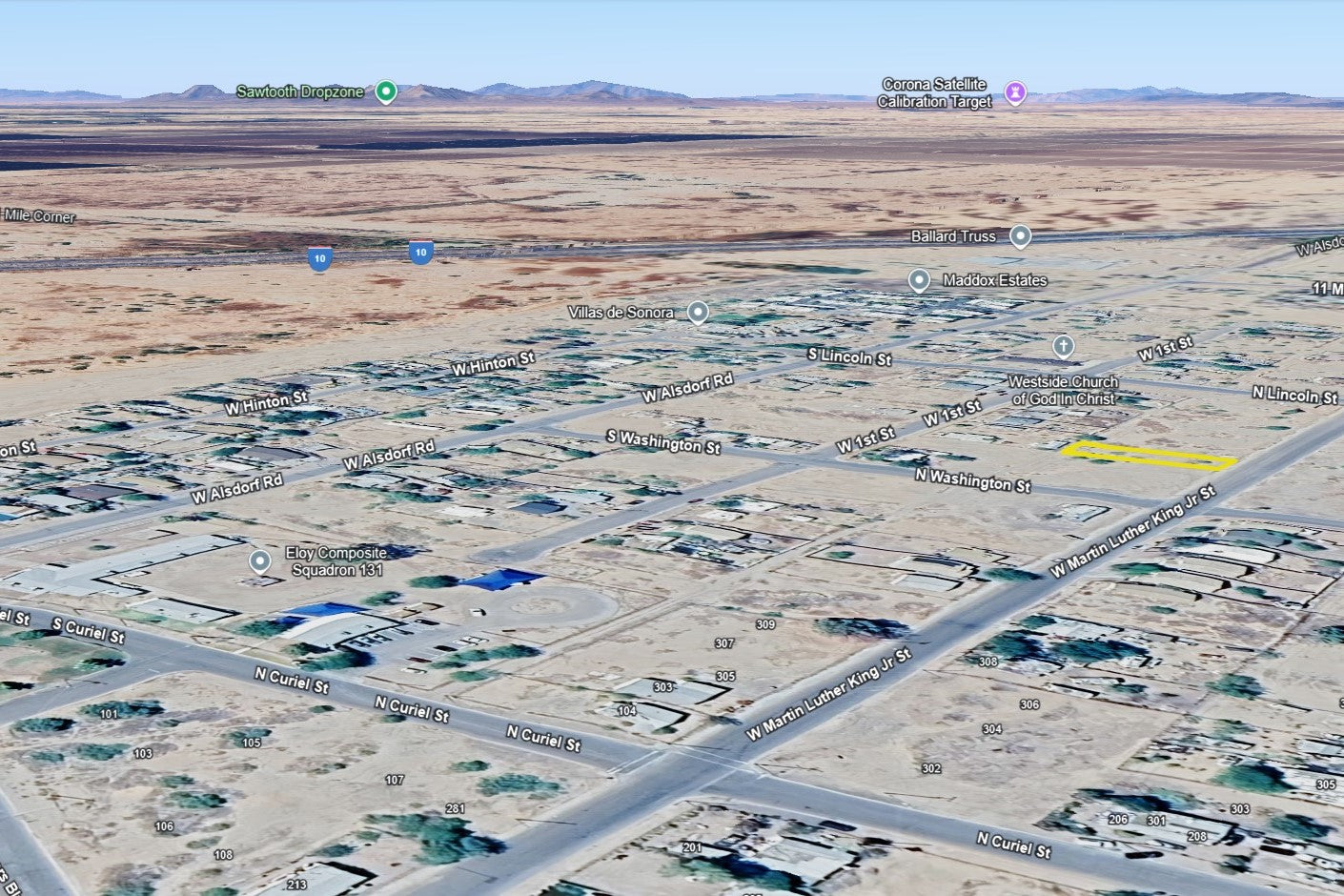 0.17 Acre Eloy, Pinal County, AZ (Commercial Lot, Power, Water, & Paved Road)