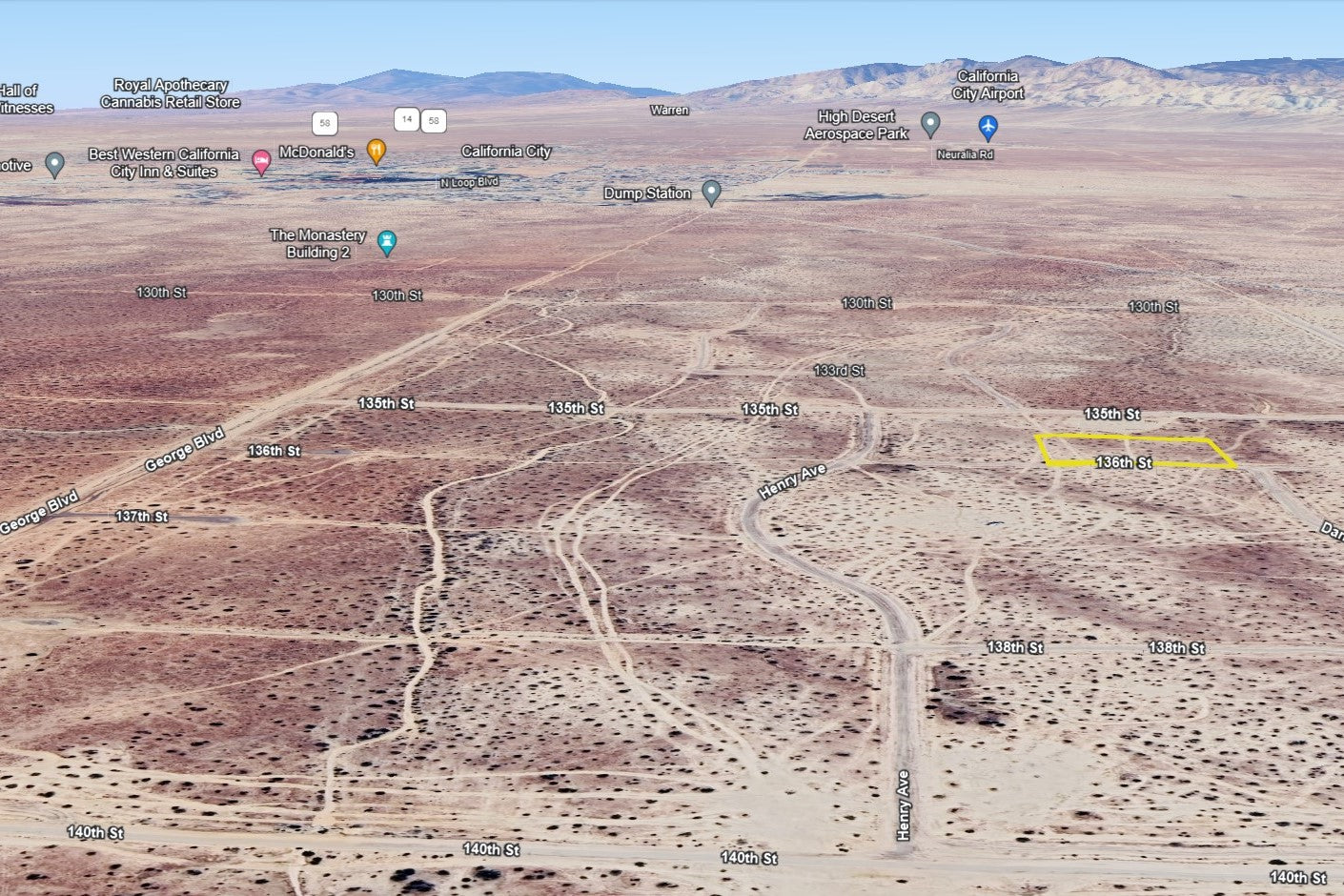 2.27 Acres California City, Kern County, CA