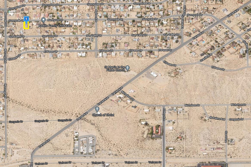 0.20 Acre Twentynine Palms, San Bernardino County, CA (Power, Water, & Paved Road)