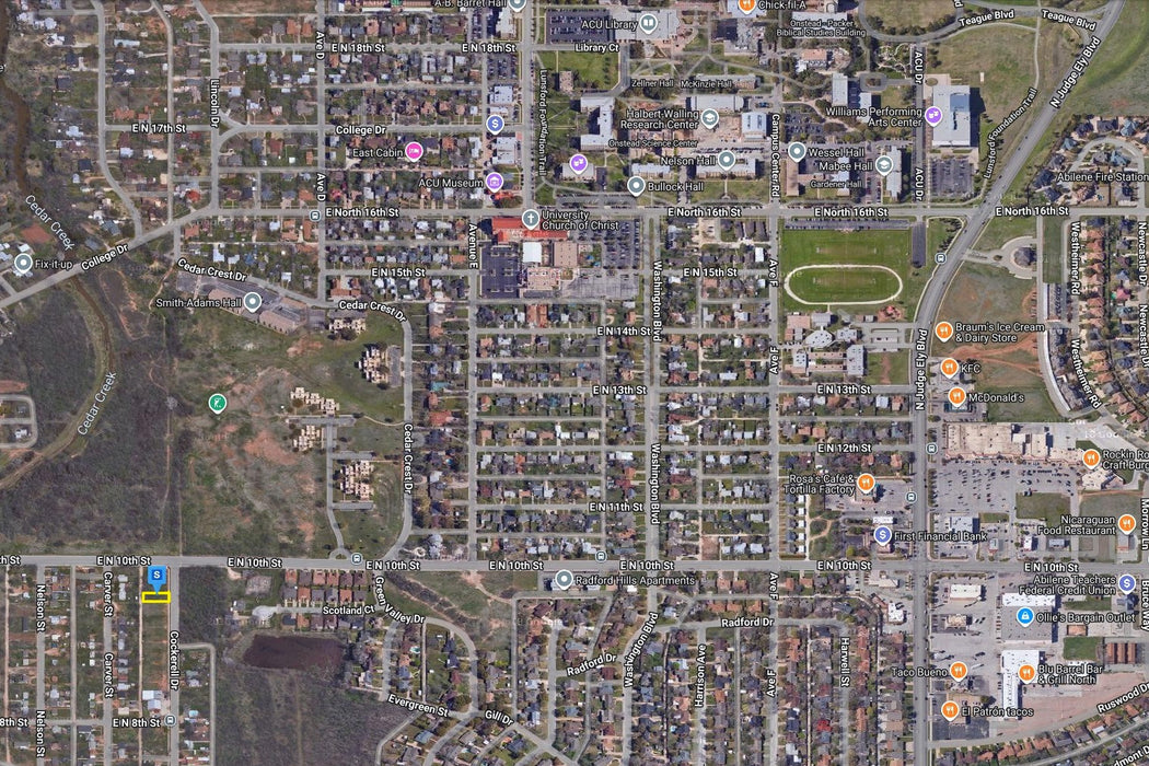 0.13 Acre Abilene, Taylor County, TX (Power, Water, & Paved Road)