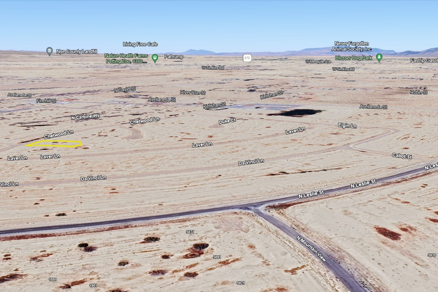 0.3160 Acre Pahrump, Nye County, NV