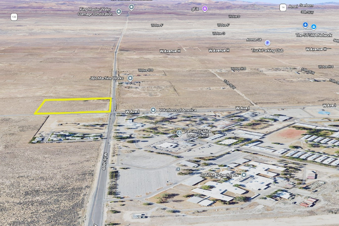 8.81 Acres Lancaster, Los Angeles County, CA (Commercial Lot, Power, & Paved Road)
