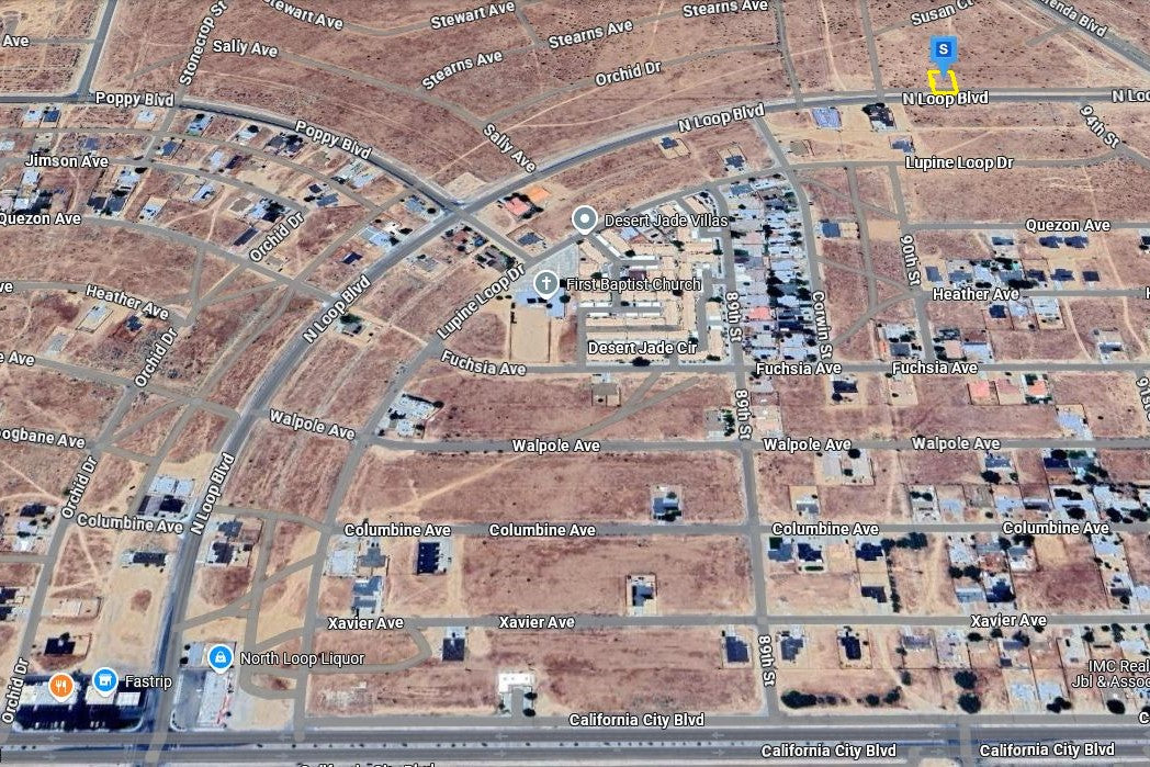 0.23 Acre California City, Kern County, CA (Commercial Lot, Power, Water, & Paved Road)