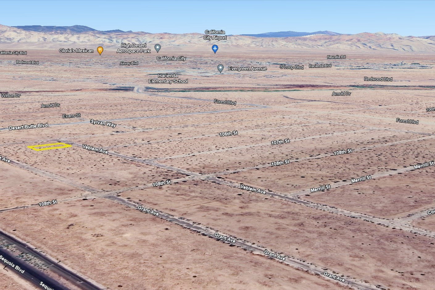 0.23 Acre California City, Kern County, CA