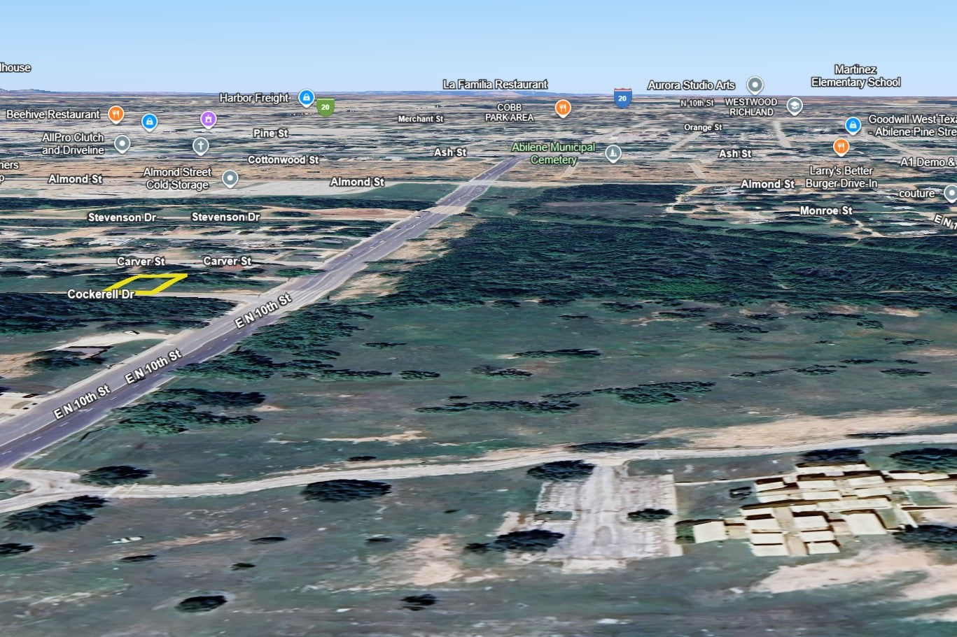 0.13 Acre Abilene, Taylor County, TX (Power, Water, & Paved Road)