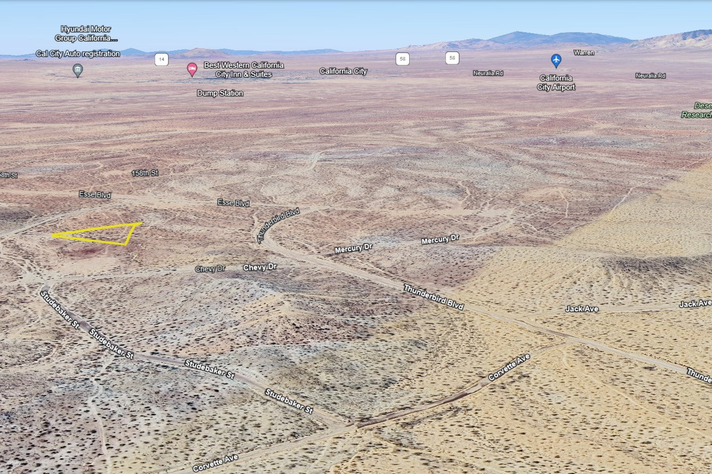 2.50 Acres California City, Kern County, CA