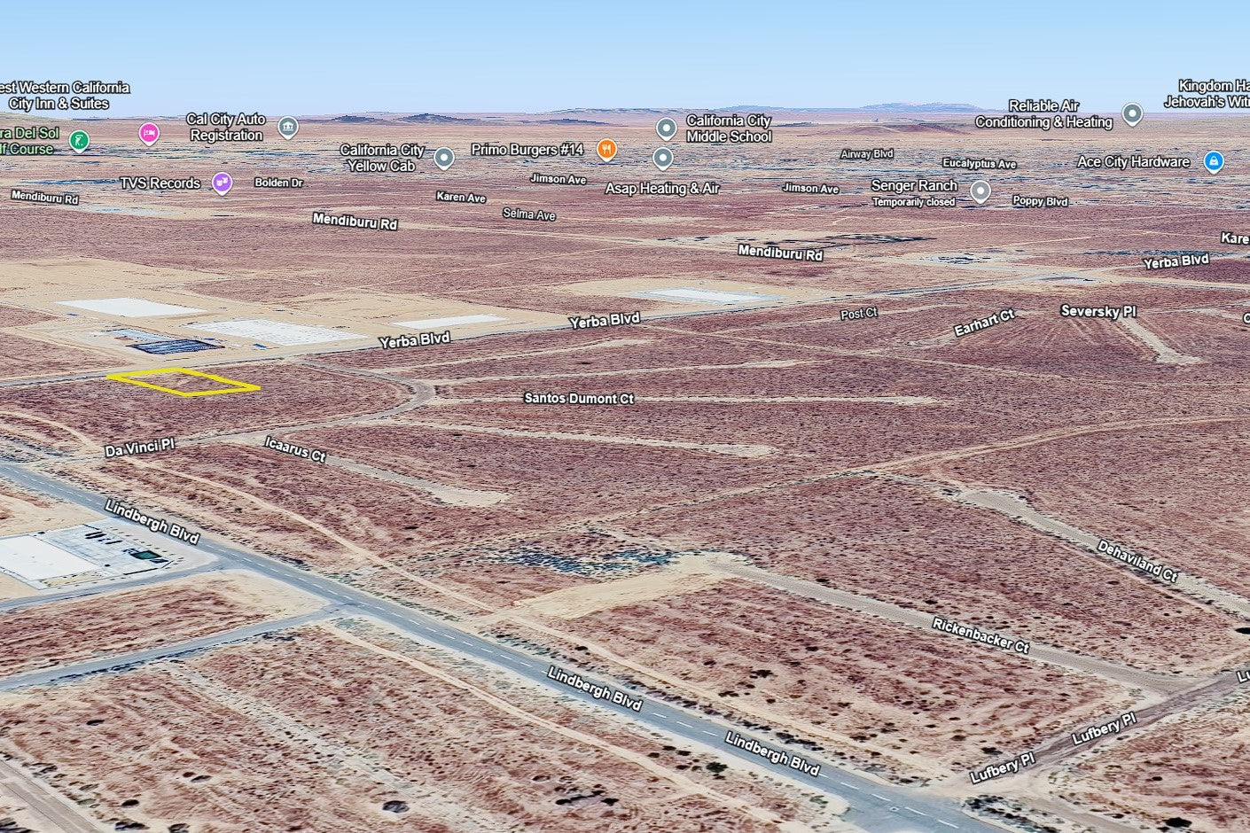 0.66 Acre California City, Kern County, CA (Water & Paved Road)