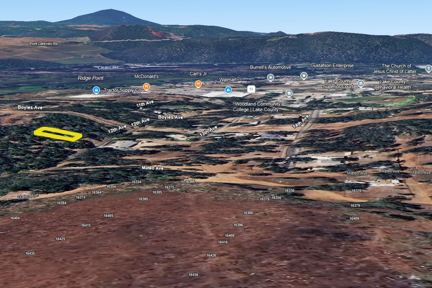 0.11 Acre Clearlake, Lake County, CA (Power & Water)