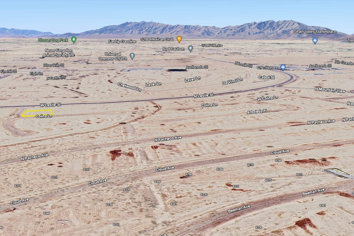 0.2880 Acre Pahrump, Nye County, NV