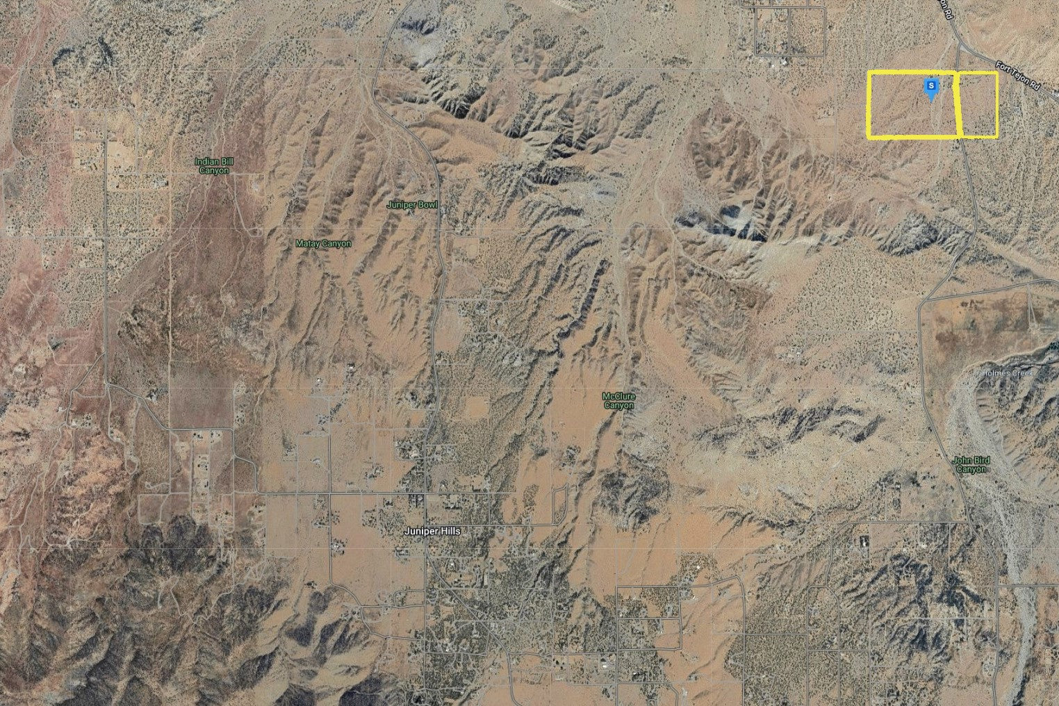 81.11 Acres Juniper Hills, Los Angeles County, CA (Paved Road)